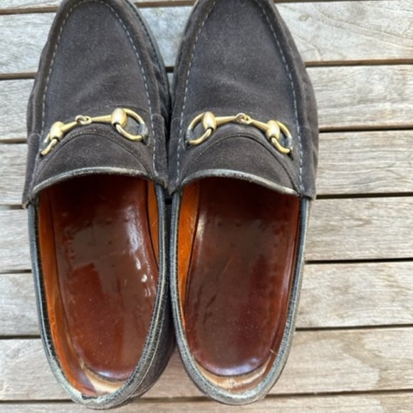 Men\'s Brown Suede Gucci Loafers